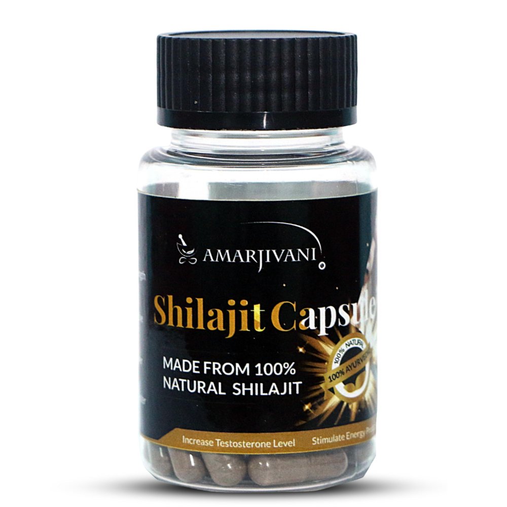 Amarjivani Shilajit for Men - Pure Himalayan Shilajit Supplement for Enhanced Stamina and Energy - Authentic and Natural Source for Optimal Vitality and Endurance