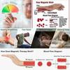 Blood Pressure Metal Chain Stretchable Bracelet Pack Of 2 For Men & Women 6 High Power Magnet Maintain Blood Circulation Weight Loss Pain Relief BP Moniter Red & Blue Stone view 4