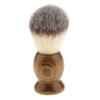 JAZZY PEARLS Professional Wood Salon Barber Men Shaving Brush Mens Shave Tool 10cm view 1