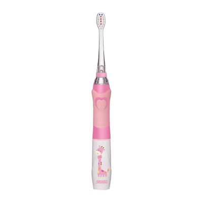 JAZZY PEARLS Kid Children Electric Intelligence Sonic Toothbrush Led Light Oral Dental Care Pink, 1 Piece