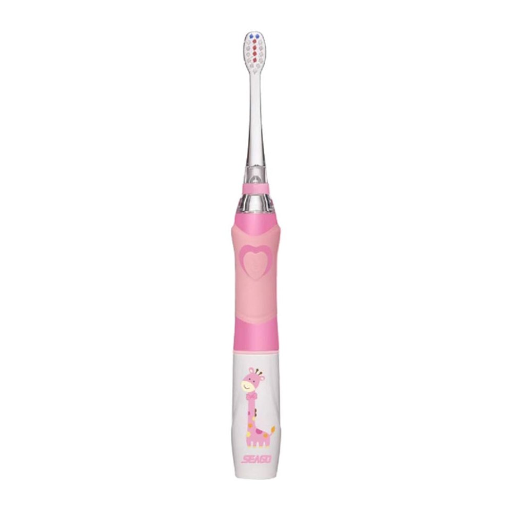 JAZZY PEARLS Kid Children Electric Intelligence Sonic Toothbrush Led Light Oral Dental Care Pink, 1 Piece