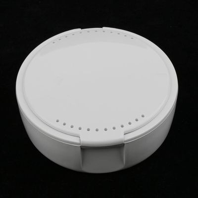 JAZZY PEARLS Mouth Guard Case Orthodontic Retainer Box Denture Storage Container White