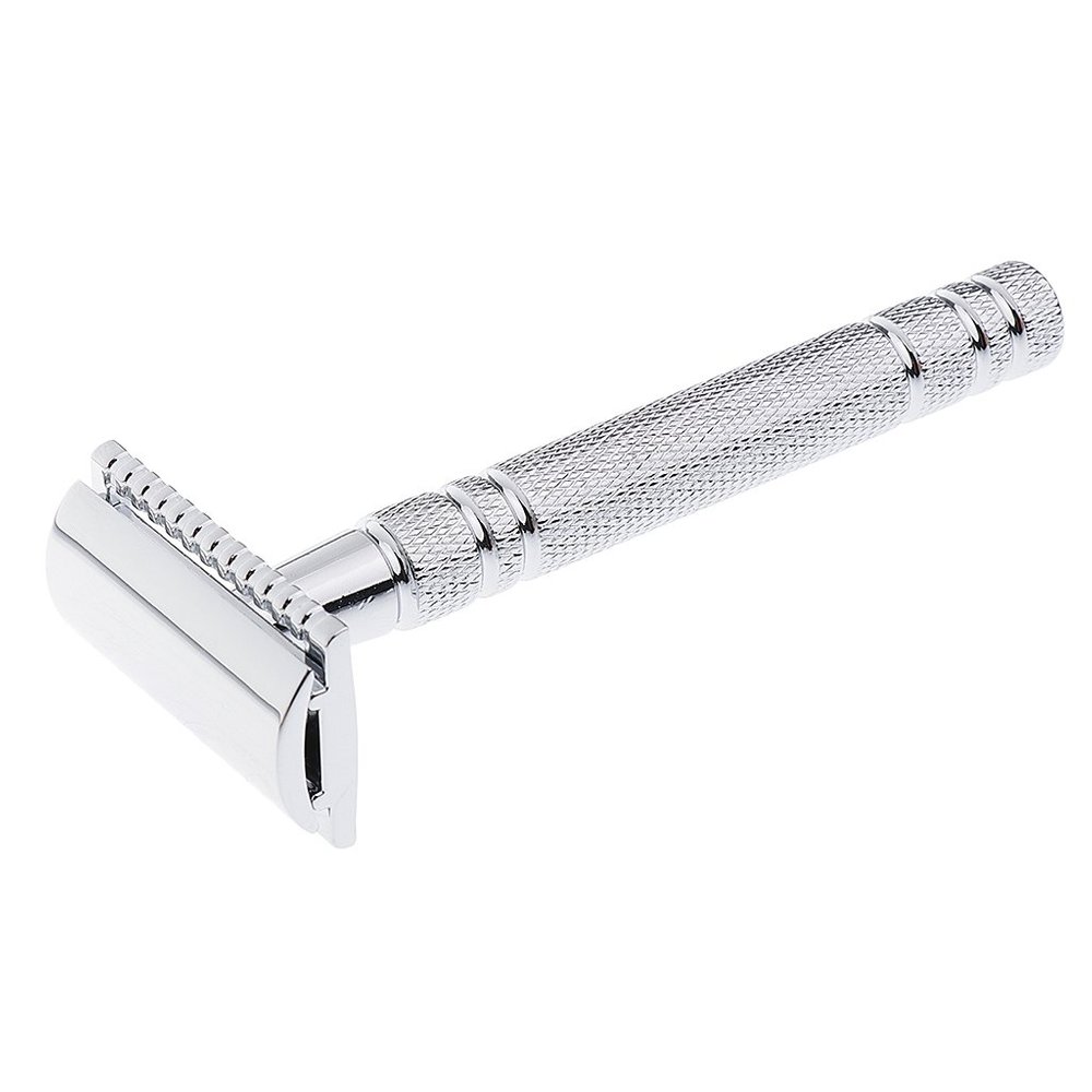 JAZZY PEARLS Men's Double Edge Safety Razor Alloy Classic Manual Shaving Shaver