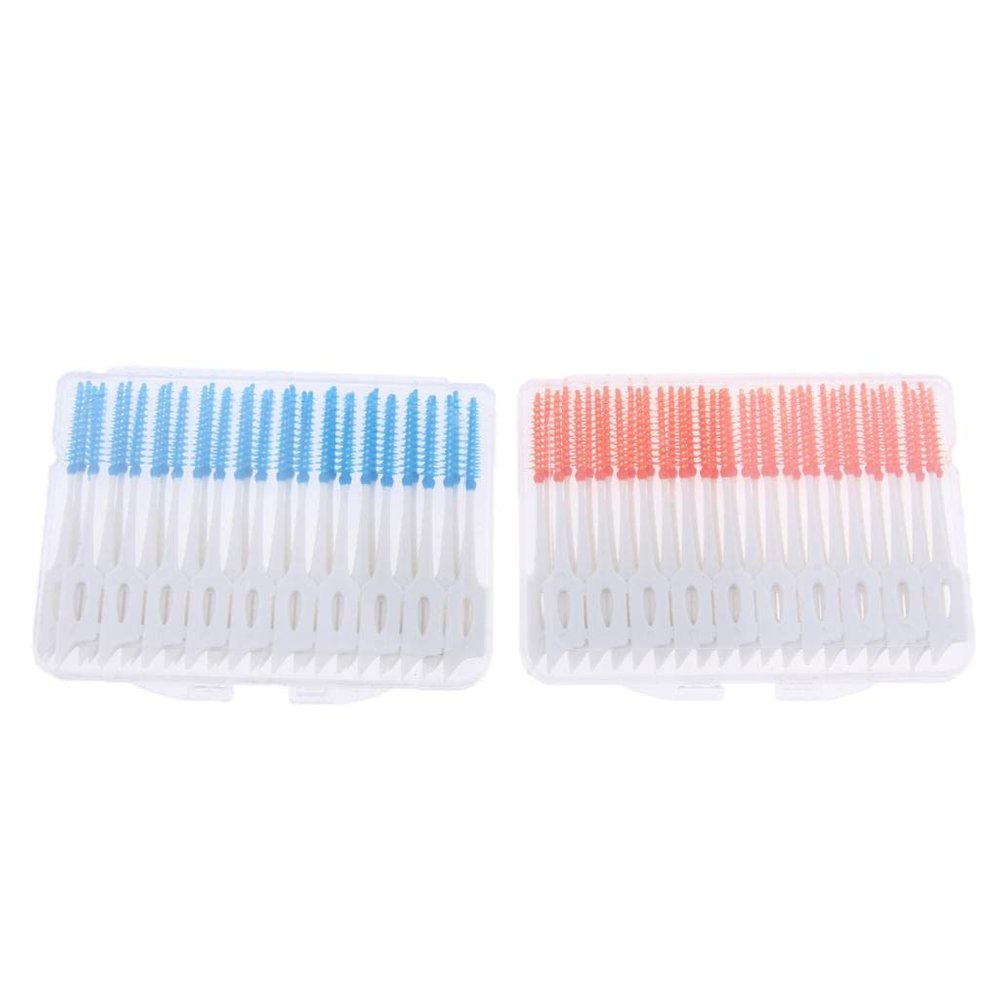 JAZZY PEARLS Interdental Cleaners (80 Pcs) Brushes Between Teeth, Tooth Cleaning Brush, Deep Clean Toothpicks