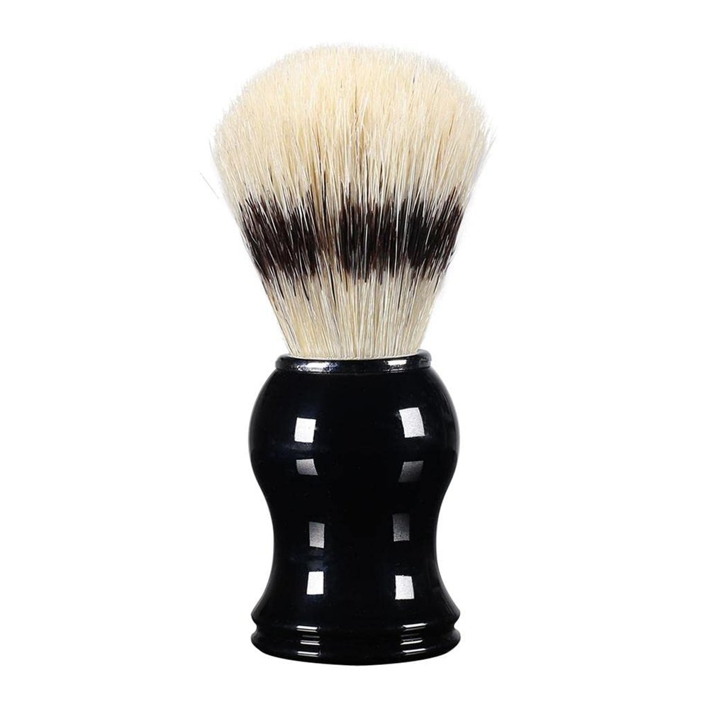 JAZZY PEARLS Resin Handle Men's Mustache Shaving Brush Grooming Tool for Barber Salon
