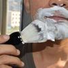 JAZZY PEARLS Resin Handle Men's Mustache Shaving Brush Grooming Tool for Barber Salon view 4