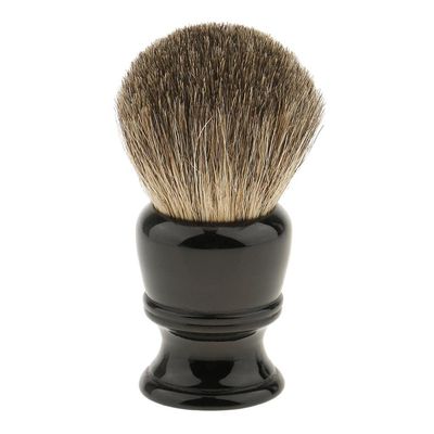JAZZY PEARLS Resin Handle Shave Brush Home Barber Salon Tool Travel Portable Kit for Men's Beard Shaving