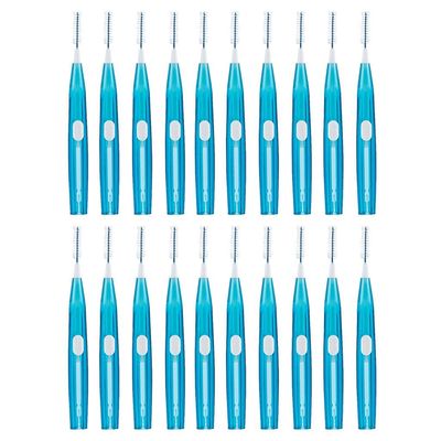 JAZZY PEARLS 20Pcs Push-Pull Interdental Brush Toothpick Floss Teeth Cleaner Oral Care