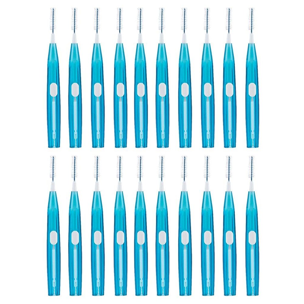 JAZZY PEARLS 20Pcs Push-Pull Interdental Brush Toothpick Floss Teeth Cleaner Oral Care