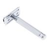 JAZZY PEARLS Classic Manual Safety Razors Double Edge Shaver for Men Daily Shaving Silver view 4