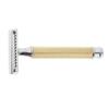 JAZZY PEARLS Classic Manual Safety Razors Double Edge Shaver for Men Daily Shaving Golden view 2