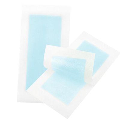 JAZZY PEARLS 10 Piece Double Side Leg Arm Body Hair Removal Cold Wax Strips Paper Blue