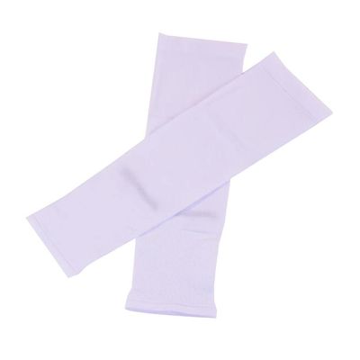 JAZZY PEARLS Outdoor Sunscreen Glove Anti UV Sun Protection Cooling Arm Sleeves White