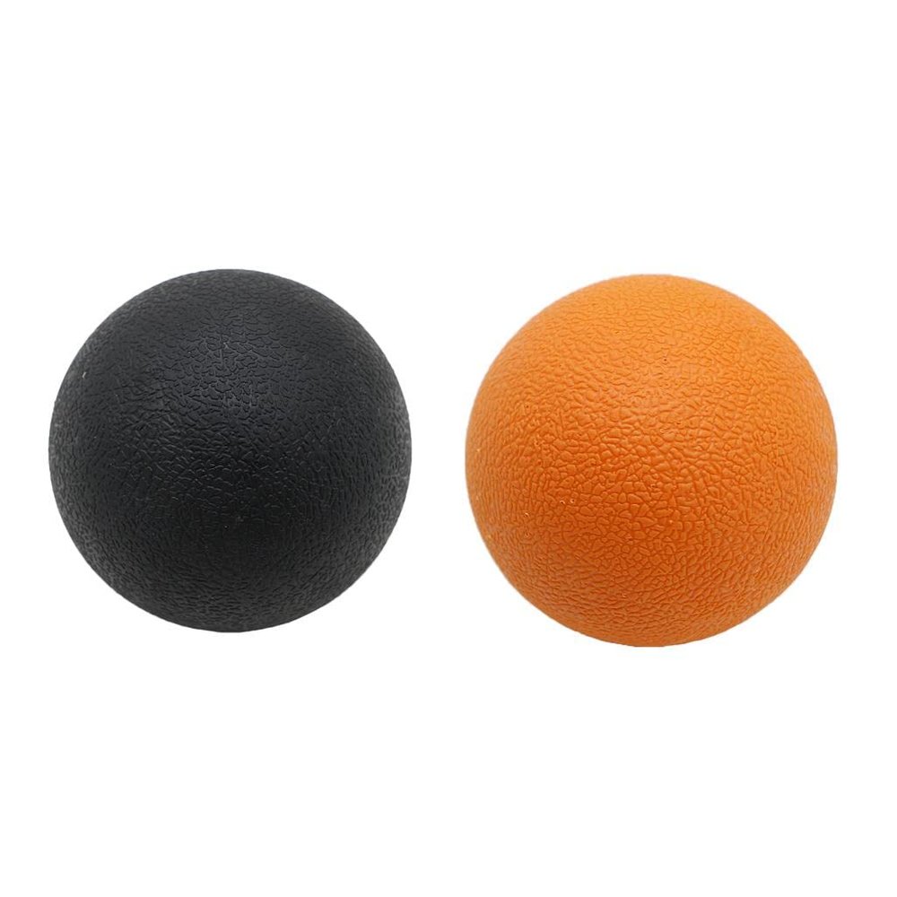 JAZZY PEARLS Deep Tissue Lacrosse Myofascial Massage Ball for Back Neck Orange Black