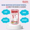 ELCO Non-Woven Roll Kitchen Tissue roll Cleaning Wipes Washable & Reusable Quick Dry Non-Woven Dish Towels for Home & Kitchen Cleansing Super Absorbent Soft & Hygienic80 Pulls each Roll (Pack of 2) view 4