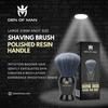 Den of Man Ultra Soft imitaion Badger Hair Shaving Bursh & Inhibitor Spray For Minimizes Hair Regrowth For Men & Women Combo view 2