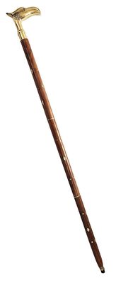 j h Handicraft Walking Stick Portable & Foldable Pakka Sheesham Wood Walking Stick with Brass Handle - Eagle Design -36 inch... h Handicraft