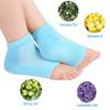 KANAKADHARA Silicone Ankle Gel Socks Half Heel for Dry Hard Cracked Heel Repair Pad, Swelling & Pain Relief, Cushion Support, Foot Care, Ankle Protection, Plantar Fasciitis for Men and Women ( 1 Pair, MULTI COLOR). view 2