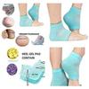 KANAKADHARA Silicone Ankle Gel Socks Half Heel for Dry Hard Cracked Heel Repair Pad, Swelling & Pain Relief, Cushion Support, Foot Care, Ankle Protection, Plantar Fasciitis for Men and Women ( 1 Pair, MULTI COLOR). view 3