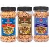 360 Three Sixty Degree Slow Roasted Masala Jowar + Chutney & Chipotle Ragi Puffs Combo 3Jars x 80grams = 240Grams|High Protein|Namkeen|Maida Free| view 1