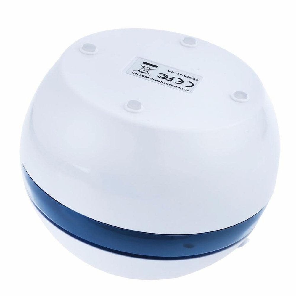 Ultrasonic Humidifier LED Light Aroma Diffuser Aromatherapy Machine White