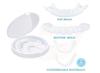 HERBALIX Top and bottom false teeth that snap on to create a confident smile are available in two pieces for men and women. view 3
