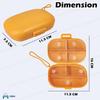 FunBlast Pills Medicine Organizer Box - Pill Case for Travel, Medicine Box Travel, Pills Organizer with 7 Compartments, Weekly Organizer Reminder Box (Brown) view 2