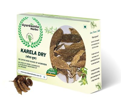 Ayurdaanta Herbs - Karela Dry/ (EADIBLE AND MEDICINE USES) 100Gr. | Karela/Dry Vegetables Karela | Bitter Gourd | yeoju | nigauri | momordica charantia | 100Gr.