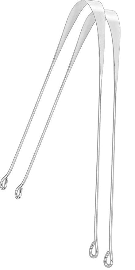 FOLA MOOLYAVAAN PROODUCT Tongue Cleaner, Medical Grade Stainless Steel, Professional Eliminate Bad Breath, Help Your Oral Hygiene (Pack of 2)