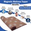 Magnowell Bio Magnetic Mattress Pad | 3 x 6 Ft | Comes with 1 Pillow | Water Bottle Cover/Bio Magnetic Water Energy Pad | Bio Magnettic Hand Bracelet Combo for Deep Sleep and Pain Relief | Beige view 2