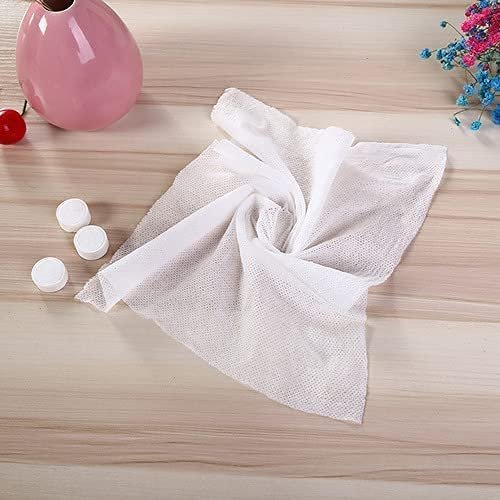 BitLeaf Magic Tablet Coin Tissue Mini Compressed Cotton Towel, Disposable, Biodegradable and Multi-Purpose Wipes Facial Tissues, Magic Napkin Expands With Water