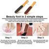 BANIRA Double Sided Foot File Scrubber | Dead Skin & Callus Remover | Wooden Pedi Foot Scraper Exfoliator for Dry and Wet Feet Care view 4