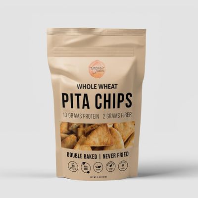 Indic Roots (Formerly Organic Roots) Pita Chips - Whole Wheat | 200 gms | Healthy & Crispy Snack | Ready to Eat