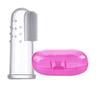 Aabhir Traders Fancy Cool Finger Brush For New Born Cutie Baby Transparent Silicone Finger Brush Tongue Cleaner for Baby Teething view 1