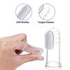 Aabhir Traders Fancy Cool Finger Brush For New Born Cutie Baby Transparent Silicone Finger Brush Tongue Cleaner for Baby Teething view 4