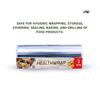 Healthwrap Premium Quality Aluminium Foil Roll | Versatile Kitchen/Food Chains/Household/Multipurpose Use | Length- 6 m| 11 Microns - Pack of 1 view 4
