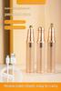 Eyebrow Trimmer for Women 3 in 1 Rechargeable Facial Hair Remover with Replaceable Heads, Professional Painless Personal Hair Removal Eyebrow Razor with Indicator Lights (GOLD) view 2