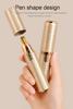 Eyebrow Trimmer for Women 3 in 1 Rechargeable Facial Hair Remover with Replaceable Heads, Professional Painless Personal Hair Removal Eyebrow Razor with Indicator Lights (GOLD) view 3