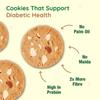 DiabeSmart Diabetic Almond Cookies (200g)| Sugar Free Biscuits for Diabetic| Low GI No Maida Digestive Biscuits with Ayurvedic Ingredients| Zero Sugar Diabetic Cookies| Baked Healthy Diabetic Snacks view 4
