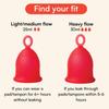 Asan menstrual cup - light/medium flow Pack of 2 | Easiest cup to insert & remove I Special ring design | Premium medical grade silicone I Designed in the USA view 4