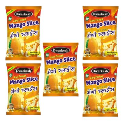 Dwarkesh Mango Slice Aam Pachak Pack Of 5 * 100 Gm