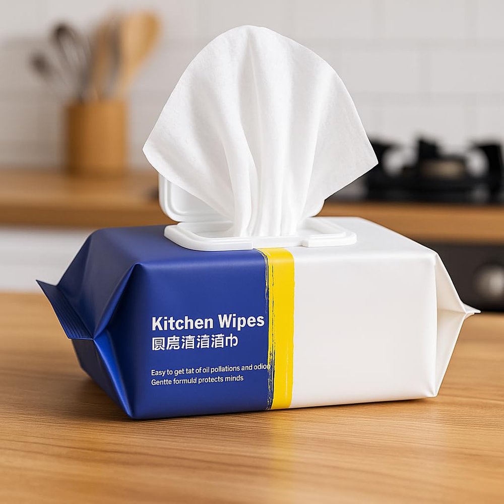 KIRMIT Premium all purpose cleaning DIsposable wet wipes, Ideal for Home, kitchen, House hold items, sanitary items etc. (Pack of 1, 80 wipes)