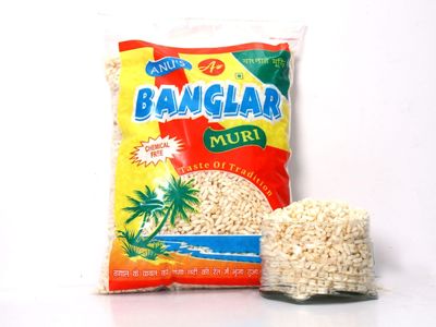 Banglar Muri/Puffed Rice 1.6Kg (Pack of 4)