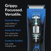 CARESMITH Crew Manscaping Rechargeable Body Trimmer For Men|Curved Edges For Extra Safety|7000 Rpm Balls Trimmer For Pubic Hair|Private Parts Trimming|Body Hair Remover For Intimate Area Trimming,Blue view 3