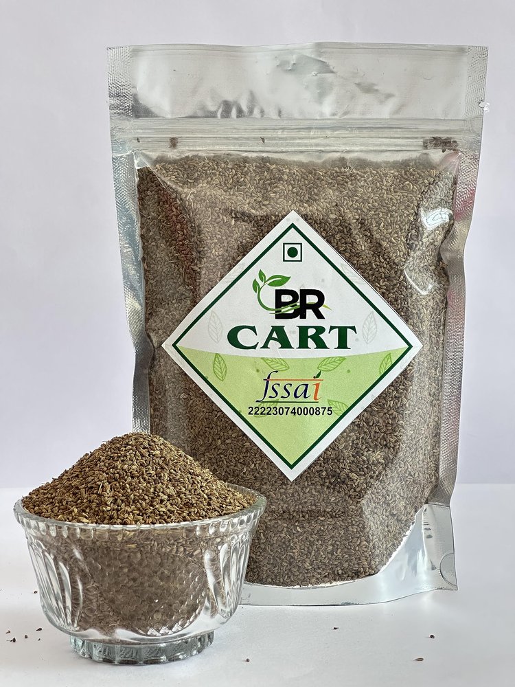 BR CART Ajwain Sabut | Organic Ajwain Seeds | Carom Seeds | Whole Ajwain | Ajamo | Ajma | Vaamu | Ooman Pack Of 1. (400 gm)
