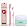 Carmesi Women's Face Hair Removal Combo | 1 Face Razor, 1 Eyebrow Razor, 1 Facial Shaving Balm | Instant & Painless Hair Removal | For Eyebrows, Upper Lip, Forehead, Peach Fuzz, Chin and Sideburns view 1