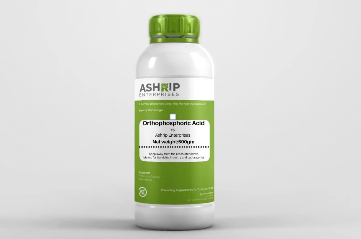 Ashrip Enterprises 500gm Orthophosphoric Acid For Facial,Toners, Masks,Toothpaste, Mouthwash, And Moisturizers.