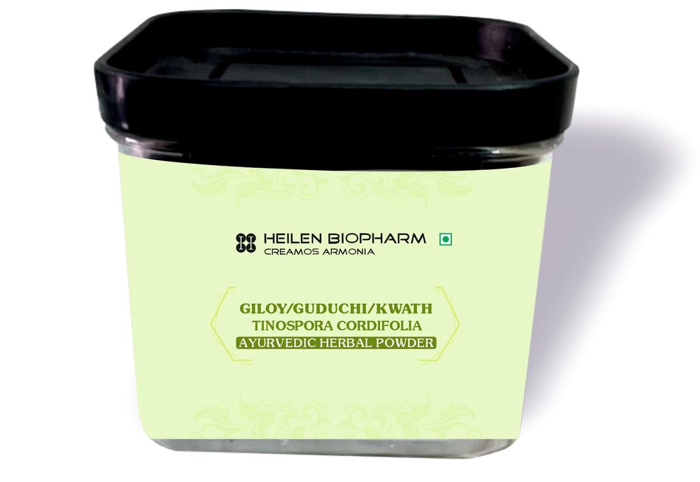Heilen Biopharm Giloy Powder  For Immunity & Detox Support | Tinospora Cordifolia | Natural Antioxidant | 100 g Pack of 1 | Plant-Based Herbal Supplement  No Preservatives
