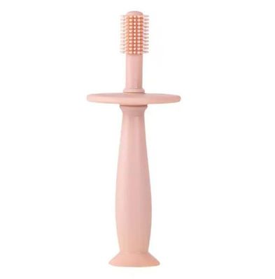 Aplam Chaplam Silicone Training Toothbrush with Soft Bristles, Gum Massager & Anti-Choking Shield| BPA Free Easy Grip Toothbrush for Babies/Kids/Toddlers (Multicolor1)
