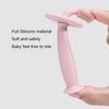Aplam Chaplam Silicone Training Toothbrush with Soft Bristles, Gum Massager & Anti-Choking Shield| BPA Free Easy Grip Toothbrush for Babies/Kids/Toddlers (Multicolor1) view 2